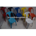 vintage industrial restaurant colorful antique finish chair